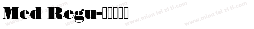Med Regu字体转换